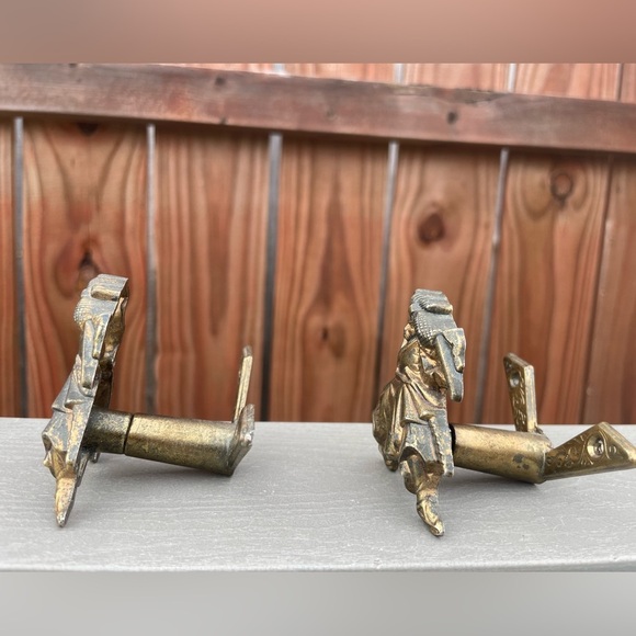 Vintage metal sword katana wall hangers by Marto Toledo of Spain set of 2 - Picture 10 of 16